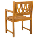vidaXL Kerti pad 8 pcs Természetes 56 x 55,5 x 90 cm Tömör Akácfa