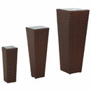 vidaXL Kültéri Készlet 3 pcs Fém