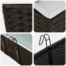 vidaXL Erkély 2 pcs Fekete 50 x 17 x 17 cm Fém