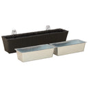 vidaXL Erkély 2 pcs 80 x 17 x 17 cm Fém