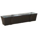 vidaXL Erkély 2 pcs 80 x 17 x 17 cm Fém