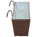 vidaXL Erkély 2 pcs 80 x 17 x 17 cm Fém