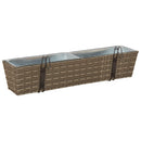 vidaXL Erkély 2 pcs 80 x 17 x 17 cm Fém