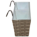 vidaXL Erkély 2 pcs 80 x 17 x 17 cm Fém