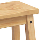 vidaXL Bárszék 2 db Mézes Viasz 44 x 30 x 63 cm Tömör fenyő