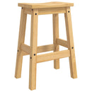 vidaXL Bárszék 2 db Mézes Viasz 44 x 30 x 63 cm Tömör fenyő