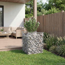 vidaXL Gabion emelt ágy Ezüst