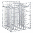 vidaXL Gabion emelt ágy Ezüst