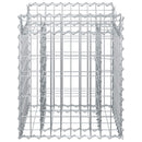 vidaXL Gabion emelt ágy Ezüst