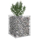 vidaXL Gabion emelt ágy Ezüst