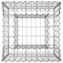 vidaXL Gabion emelt ágy Ezüst