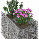 vidaXL Gabion emelt ágy Ezüst