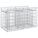 vidaXL Gabion emelt ágy Ezüst