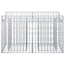 vidaXL Gabion emelt ágy Ezüst