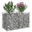 vidaXL Gabion emelt ágy Ezüst