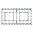 vidaXL Gabion emelt ágy Ezüst
