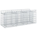 vidaXL Gabion emelt ágy Ezüst