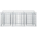 vidaXL Gabion emelt ágy Ezüst