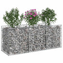 vidaXL Gabion emelt ágy Ezüst