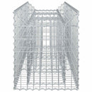 vidaXL Gabion emelt ágy Ezüst