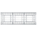 vidaXL Gabion emelt ágy Ezüst