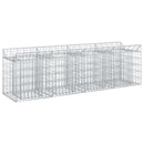 vidaXL Gabion emelt ágy Ezüst