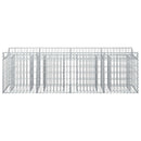 vidaXL Gabion emelt ágy Ezüst