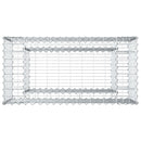 vidaXL Gabion emelt ágy Ezüst