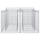 vidaXL Gabion emelt ágy Ezüst