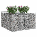 vidaXL Gabion emelt ágy Ezüst