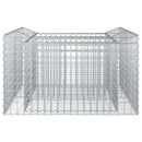 vidaXL Gabion emelt ágy Ezüst