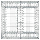 vidaXL Gabion emelt ágy Ezüst