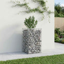 vidaXL Gabion emelt ágy Ezüst