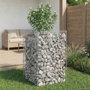 vidaXL Gabion emelt ágy Ezüst