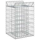 vidaXL Gabion emelt ágy Ezüst
