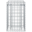 vidaXL Gabion emelt ágy Ezüst