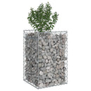 vidaXL Gabion emelt ágy Ezüst