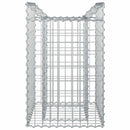 vidaXL Gabion emelt ágy Ezüst