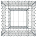 vidaXL Gabion emelt ágy Ezüst