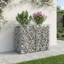vidaXL Gabion emelt ágy Ezüst
