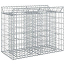 vidaXL Gabion emelt ágy Ezüst