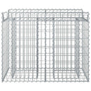 vidaXL Gabion emelt ágy Ezüst