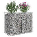 vidaXL Gabion emelt ágy Ezüst