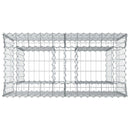 vidaXL Gabion emelt ágy Ezüst