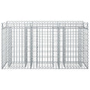 vidaXL Gabion emelt ágy Ezüst