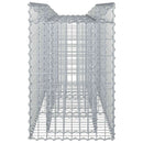 vidaXL Gabion emelt ágy Ezüst