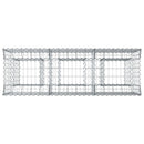 vidaXL Gabion emelt ágy Ezüst