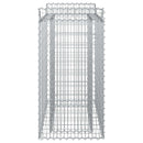 vidaXL Gabion emelt ágy Ezüst