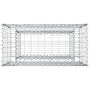 vidaXL Gabion emelt ágy Ezüst