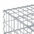 vidaXL Gabion emelt ágy Ezüst